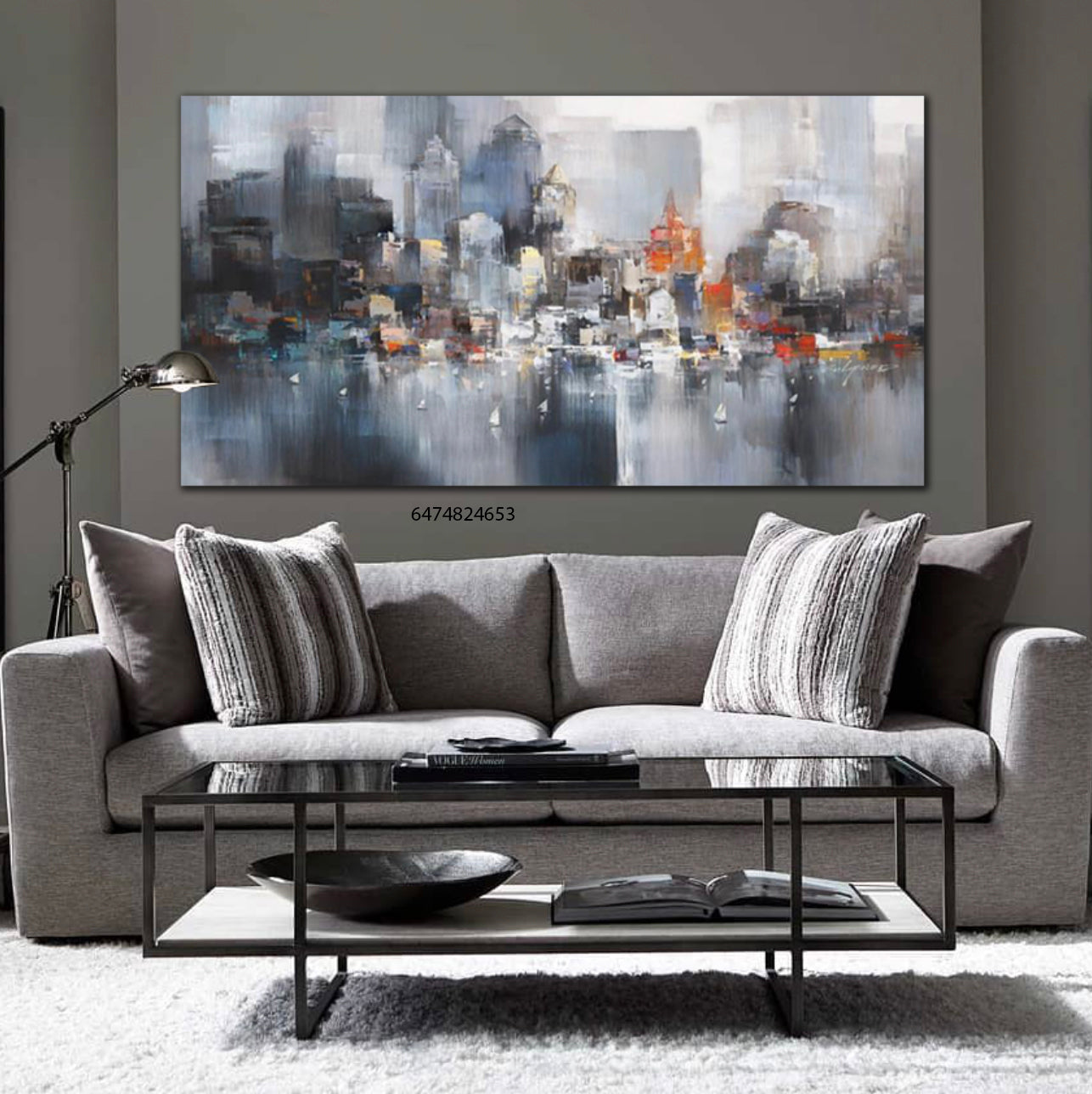 Cityscene Ready-To-Hang Canvas