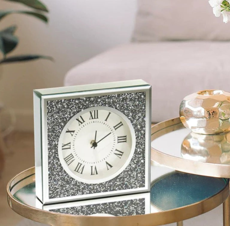 Crystal Table Clock 8"